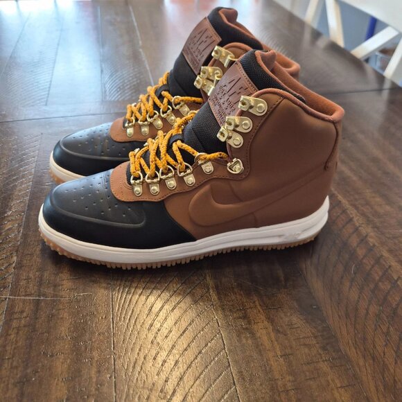 Nike Lunar Force 1 LF1 Duckboot Tan Black Size 9.5 BQ7930-001 - Picture 3 of 10